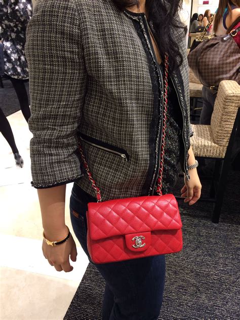 chanel mini red or black